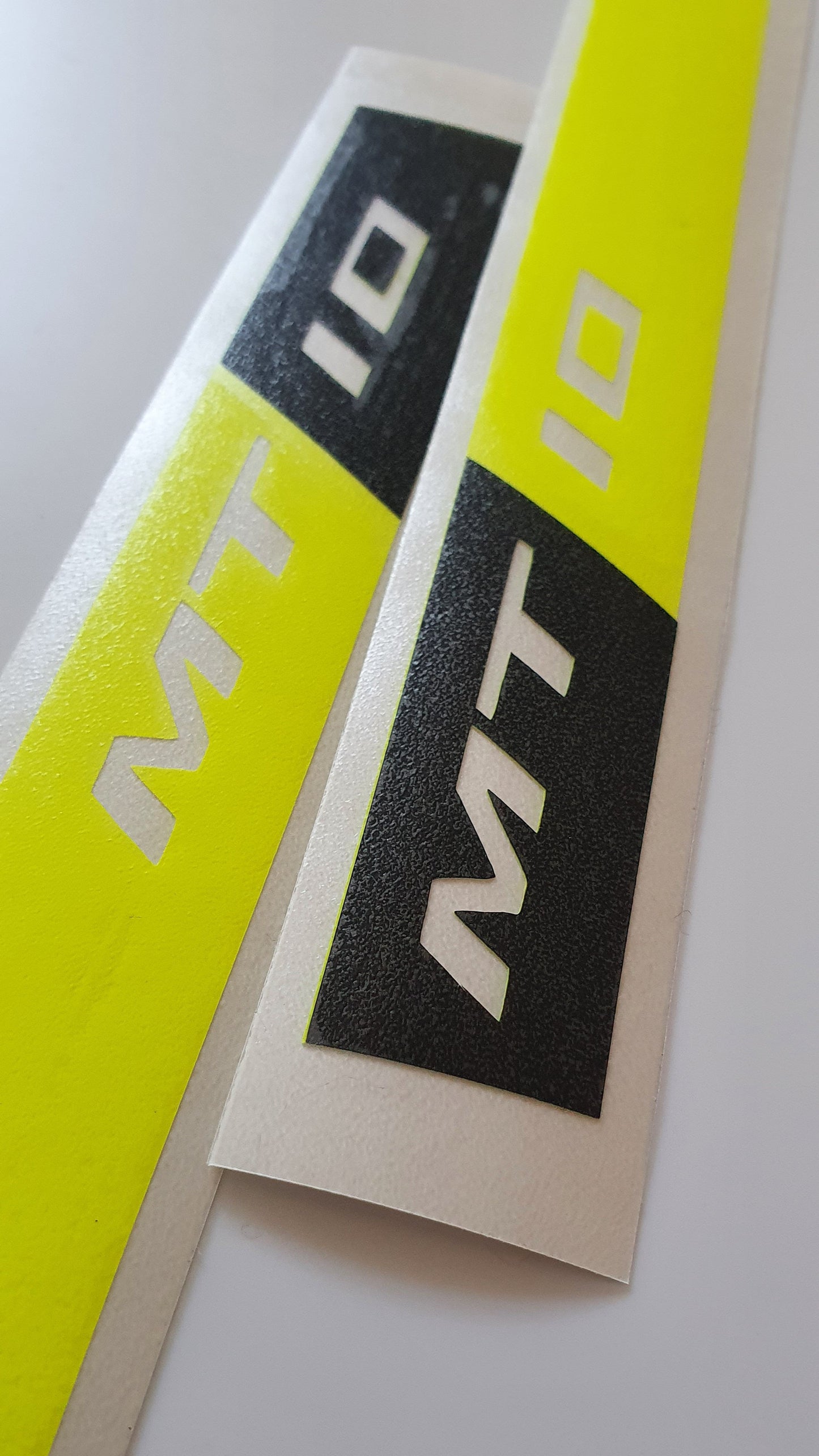 Side Panel Decals / Stickers for Yamaha MT10 x 2 - FLUO / BLACK