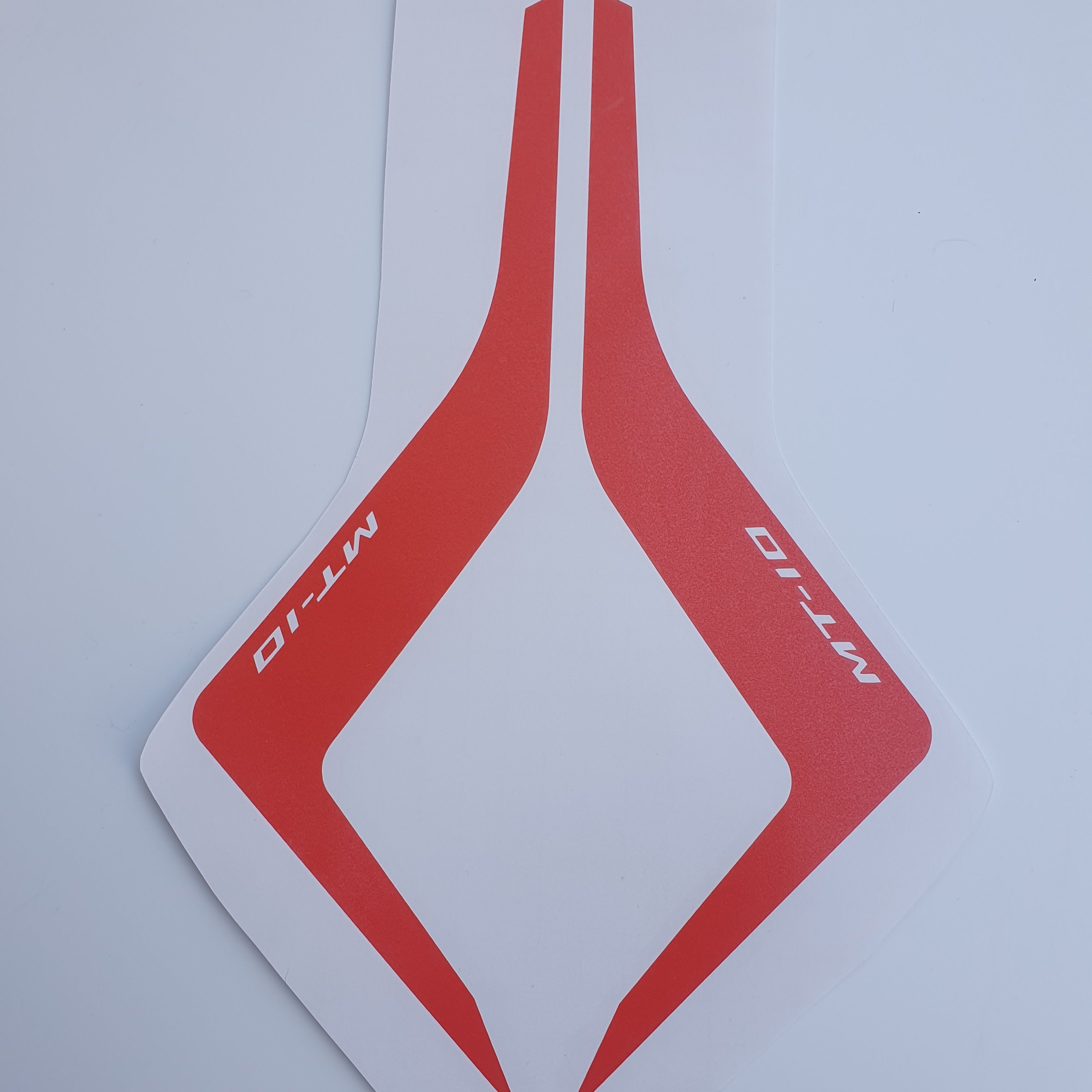 Tank Top Decals / Stickers for Yamaha MT10 ORANGE Ice/Fluo (fits Gen