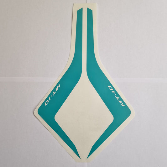 Tank Top Decals / Stickers for Yamaha MT10 - CYAN STORM (fits Gen 1 & Gen 2)