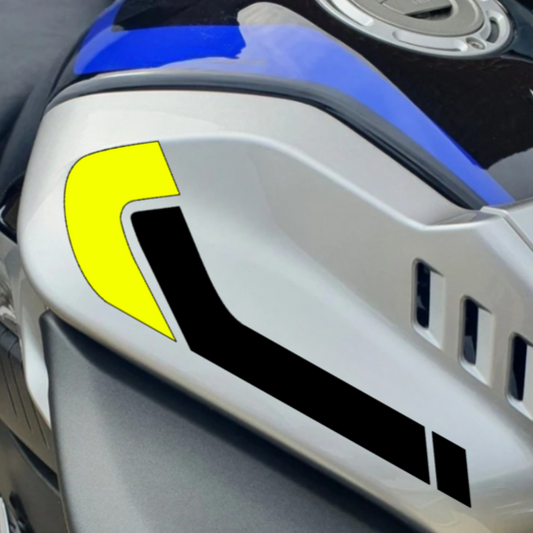 Tank Decals / Stickers for Yamaha MT10 - BLACK / FLUO