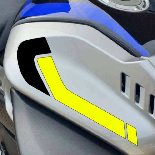 Tank Decals / Stickers for Yamaha MT10 - FLUO / BLACK