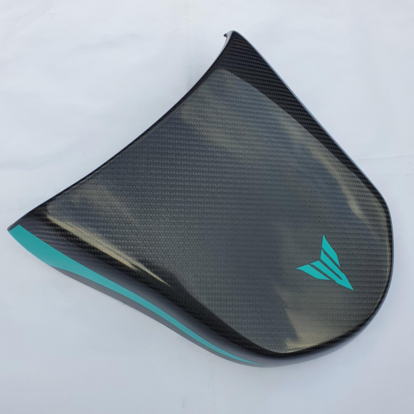 Carbon Fibre Comfort Seat Cowl for Yamaha MT10 - (CYAN STORM)