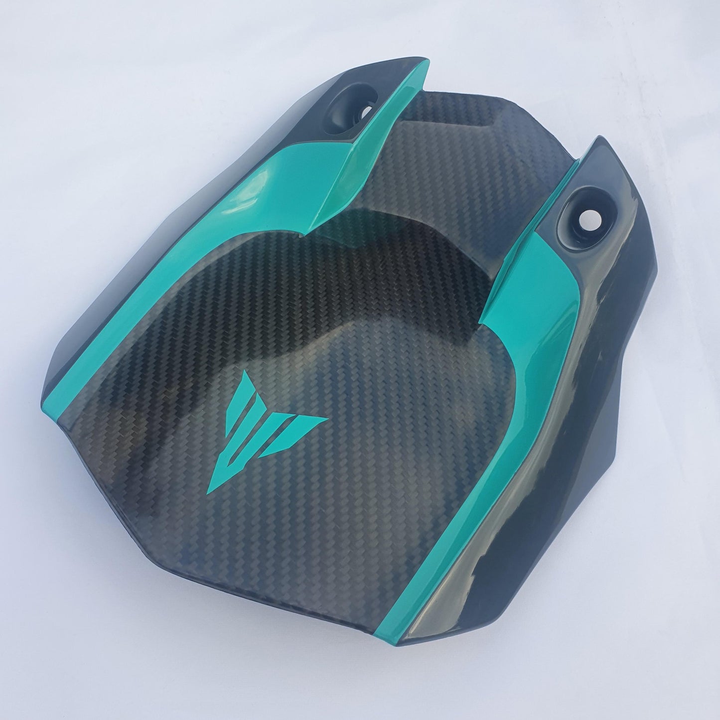 Carbon Fibre Rear Mudguard  / Hugger For Yamaha MT10 - (CYAN STORM)