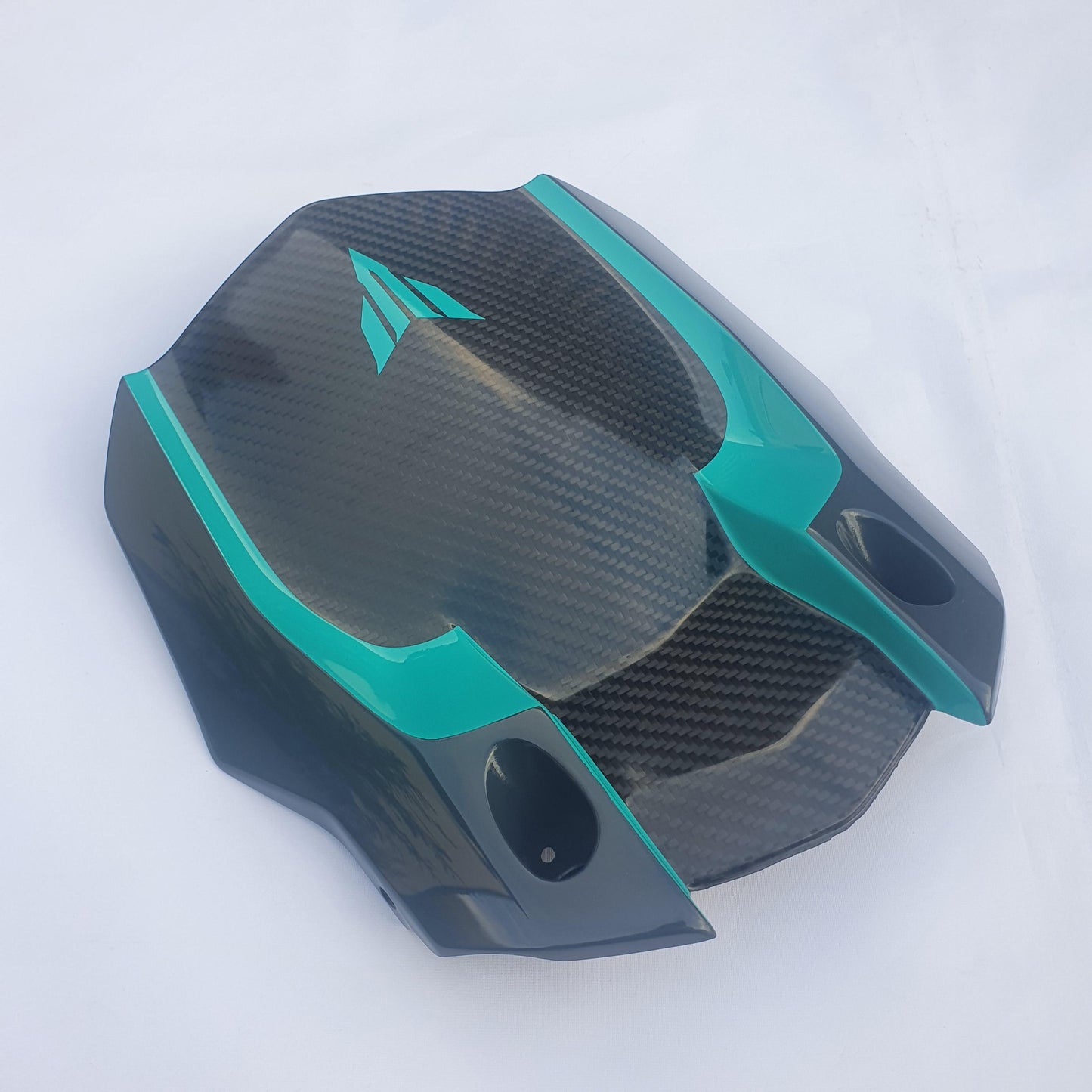 Carbon Fibre Rear Mudguard  / Hugger For Yamaha MT10 - (CYAN STORM)