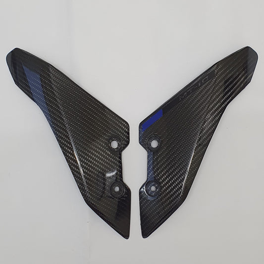 Carbon Fibre Fly Screen / Front Fairings for Yamaha MT10 (Blue/Black)