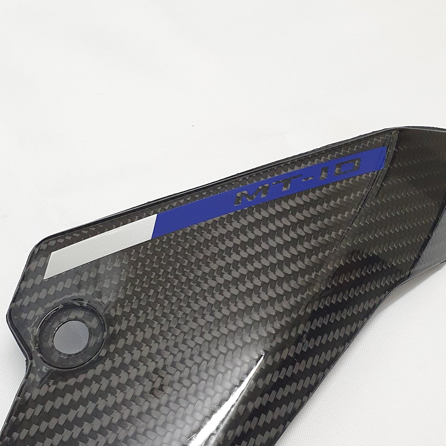 Carbon Fibre Fly Screen / Front Fairings for Yamaha MT10 (Blue/Silver)