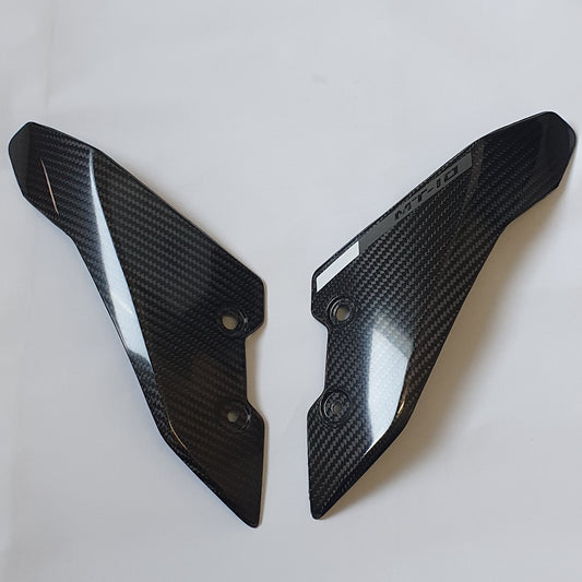 Carbon Fibre Fly Screen / Front Fairings for Yamaha MT10 (Grey/White)