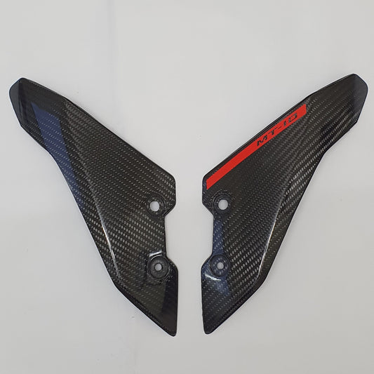 Carbon Fibre Fly Screen / Front Fairings for Yamaha MT10 - ORANGE (Ice/Fluo)