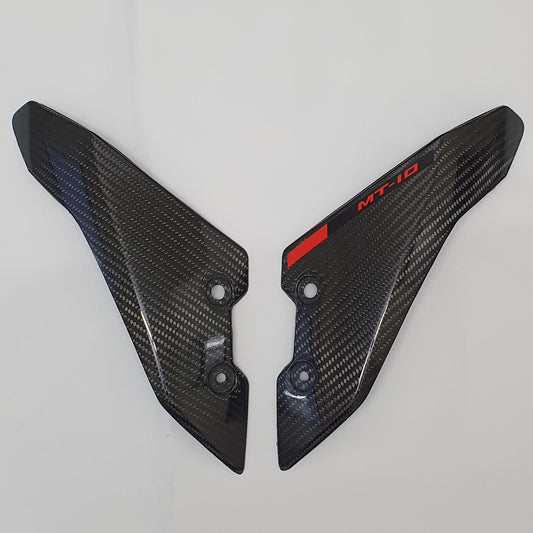 Carbon Fibre Fly Screen / Front Fairings for Yamaha MT10 (Black/Red)